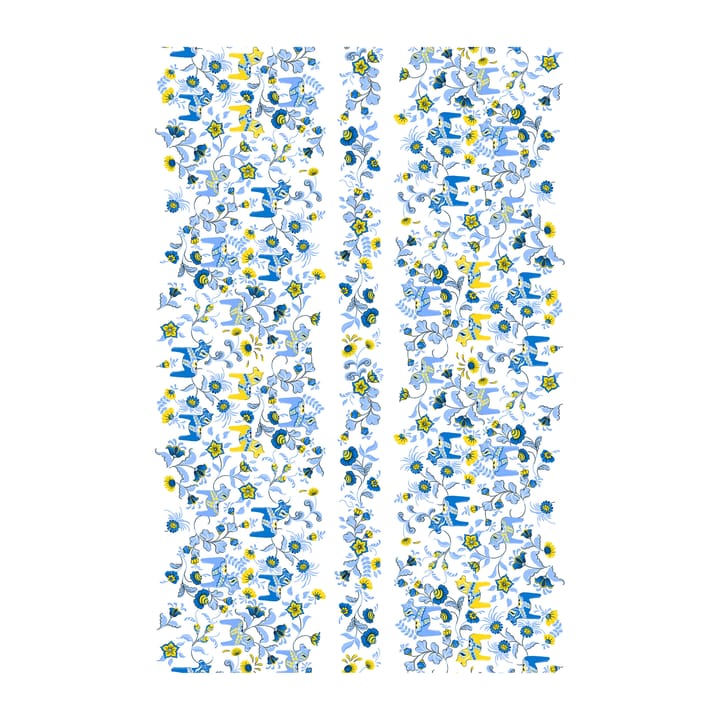 Leksand Bård vaxduk - Blå-gul - Arvidssons Textil