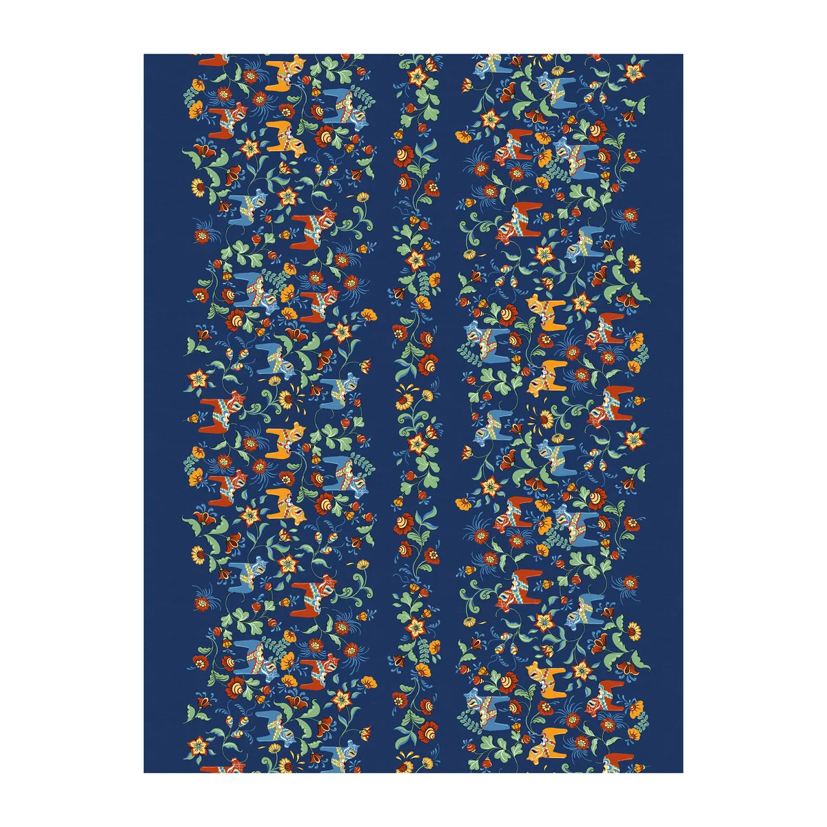 Arvidssons Textil Leksand Bård vaxduk Blå