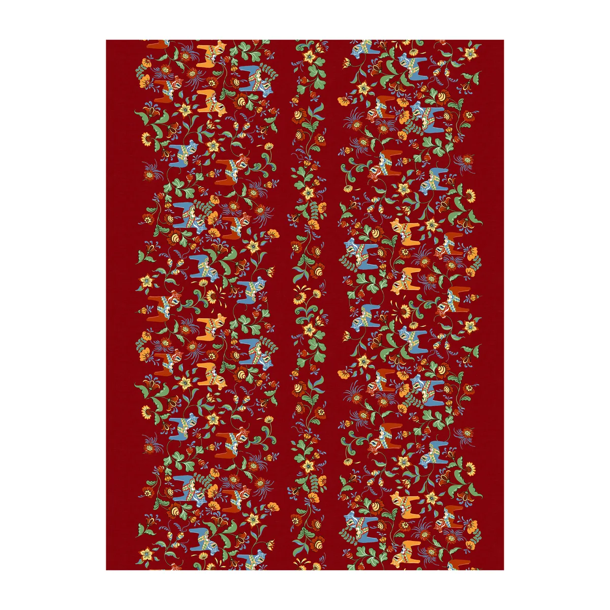 Arvidssons Textil Leksand Bård vaxduk Röd