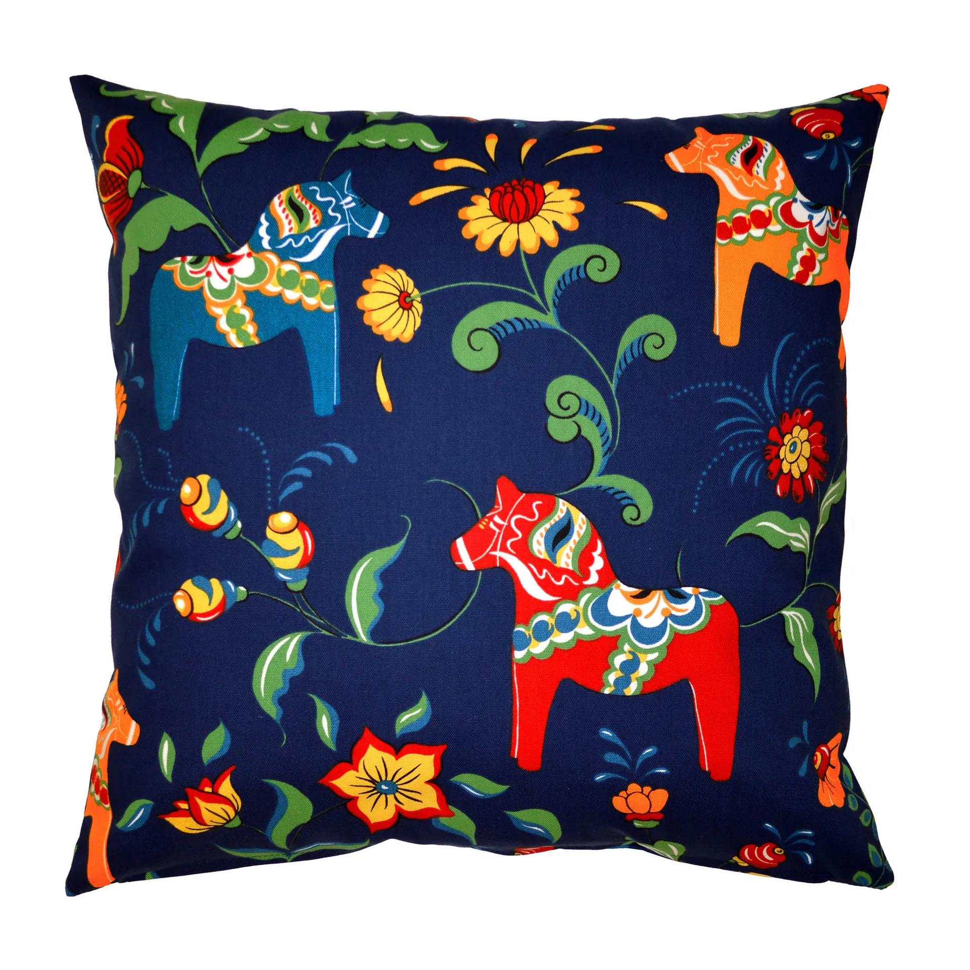 Leksand kuddfodral, blå Arvidssons Textil