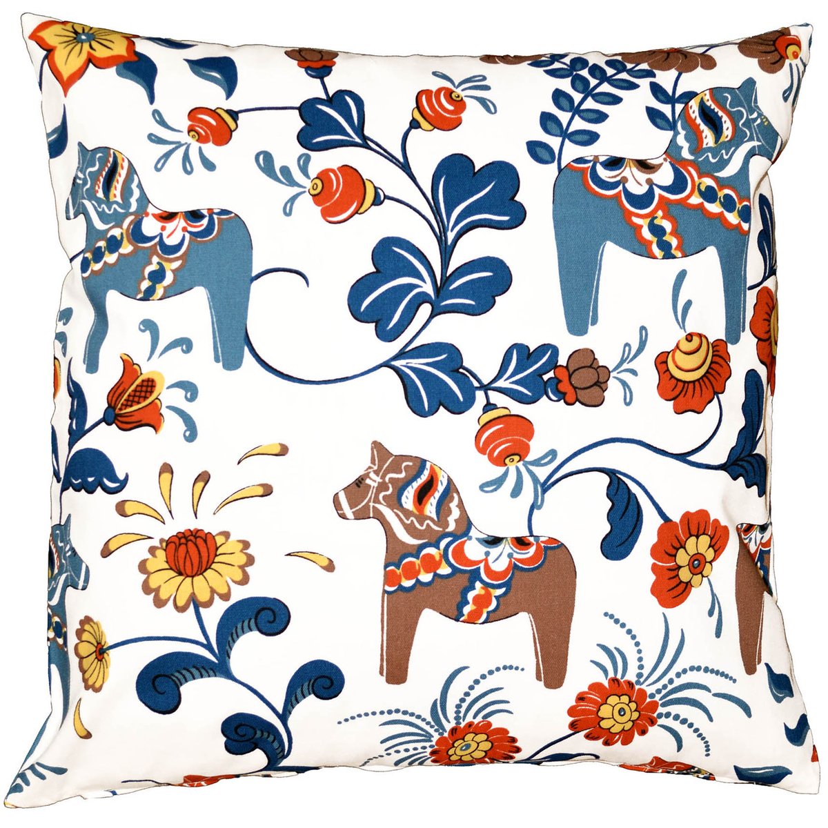 Arvidssons Textil Leksand kuddfodral Gul-orange | Skandinavisk Design | Kuddfodral | Multi