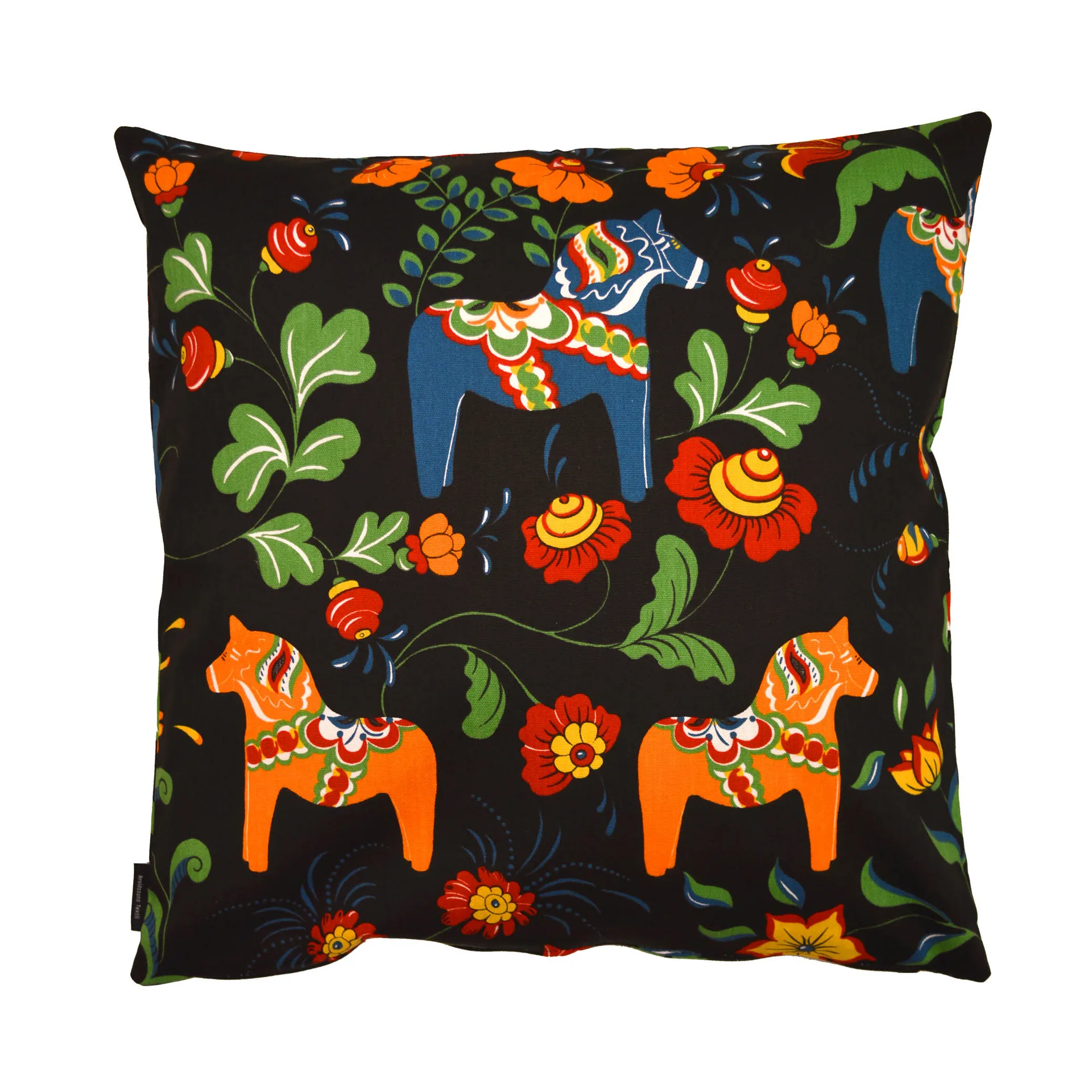 Leksand kuddfodral, svart Arvidssons Textil