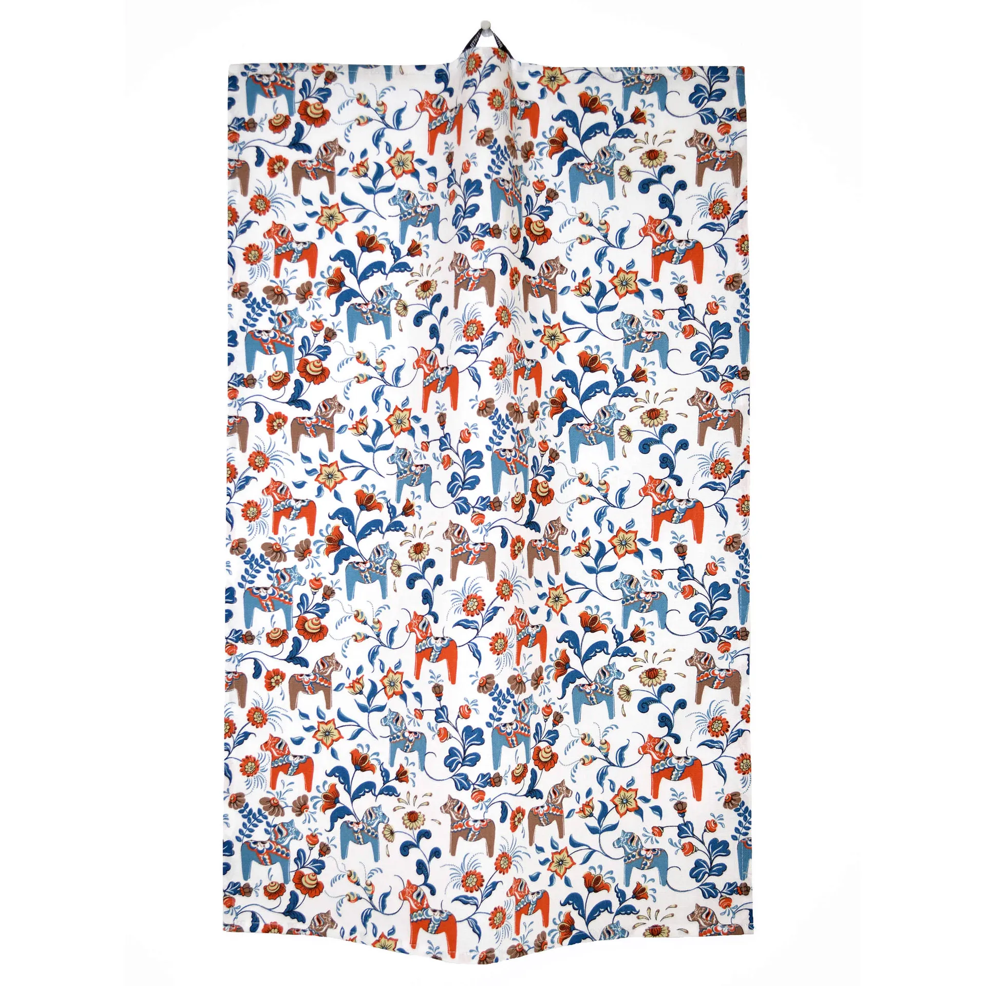 Leksand mini kökshandduk, Blå-orange Arvidssons Textil