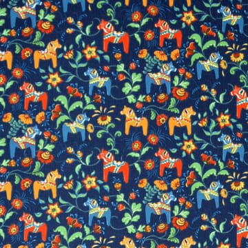 Leksand mini tyg - blå - Arvidssons Textil
