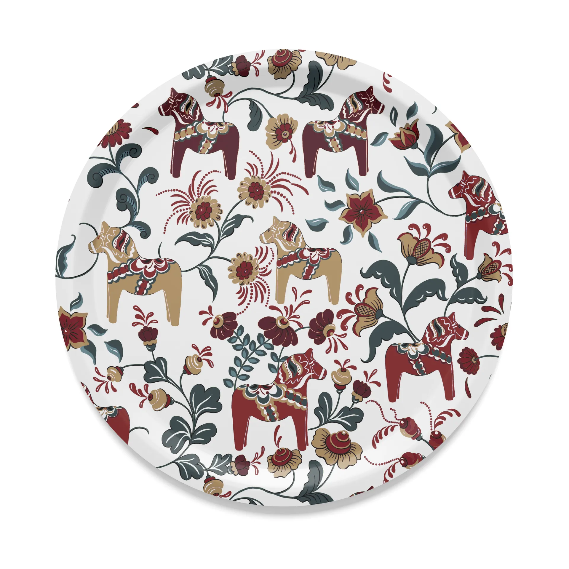 Leksand rund bricka Ø31 cm, Jubileumsutgåva 30 år Arvidssons Textil