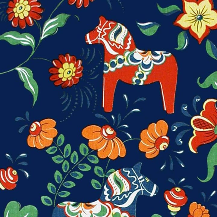 Leksand tyg, blå Arvidssons Textil