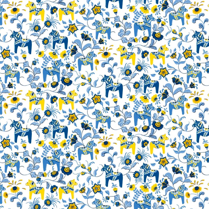Leksand vaxduk - Gul-blå - Arvidssons Textil