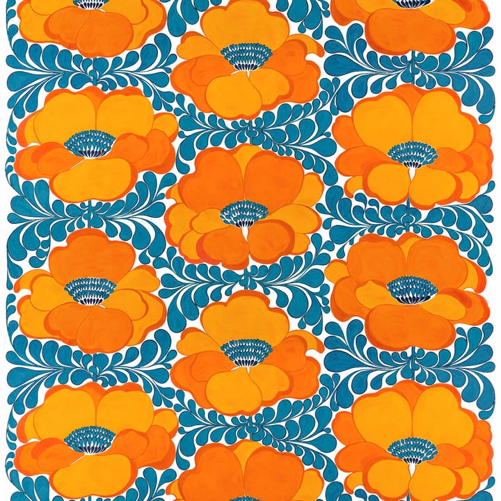 Love tyg - Blå-orange - Arvidssons Textil