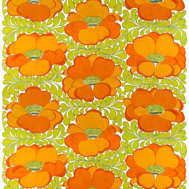 Love tyg - Grön-orange - Arvidssons Textil