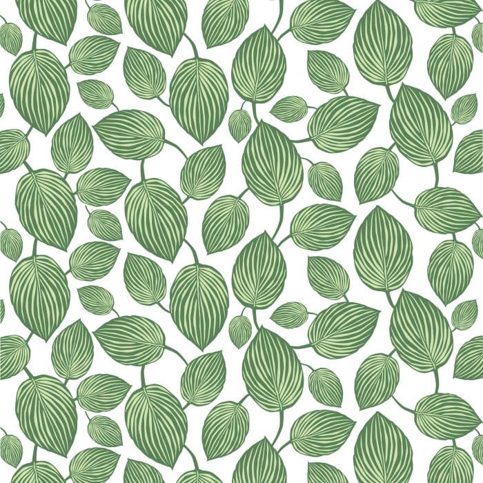 Lyckans blad tyg - grön - Arvidssons Textil