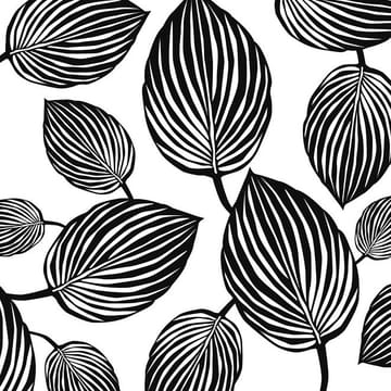 Lyckans blad tyg - vit - Arvidssons Textil