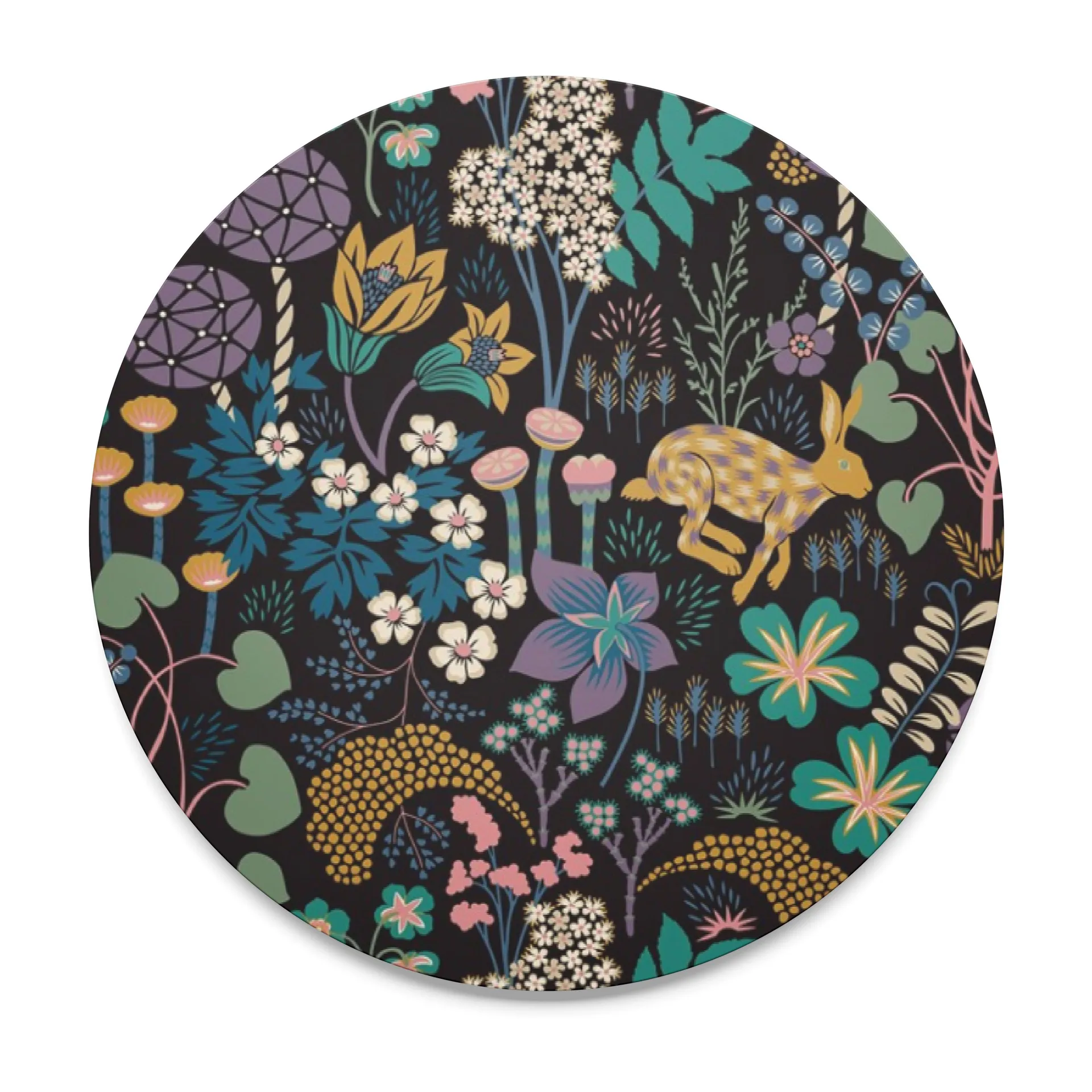 Lyckeflykt grytunderlägg Ø21 cm, Svart Arvidssons Textil