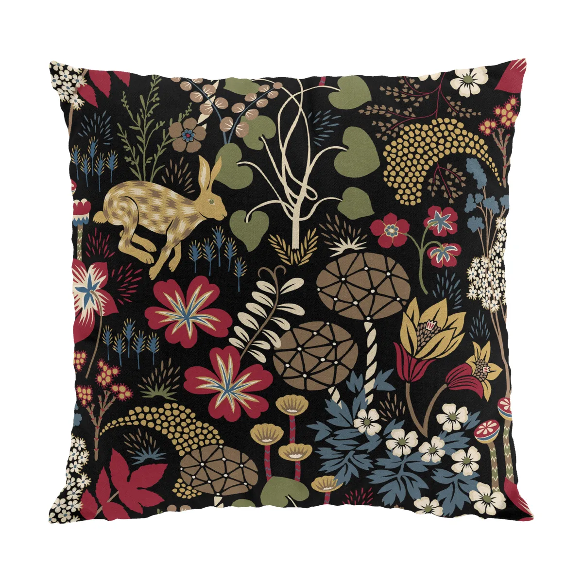 Arvidssons Textil Lyckeflykt kuddfodral 47x47 cm Röd-brun