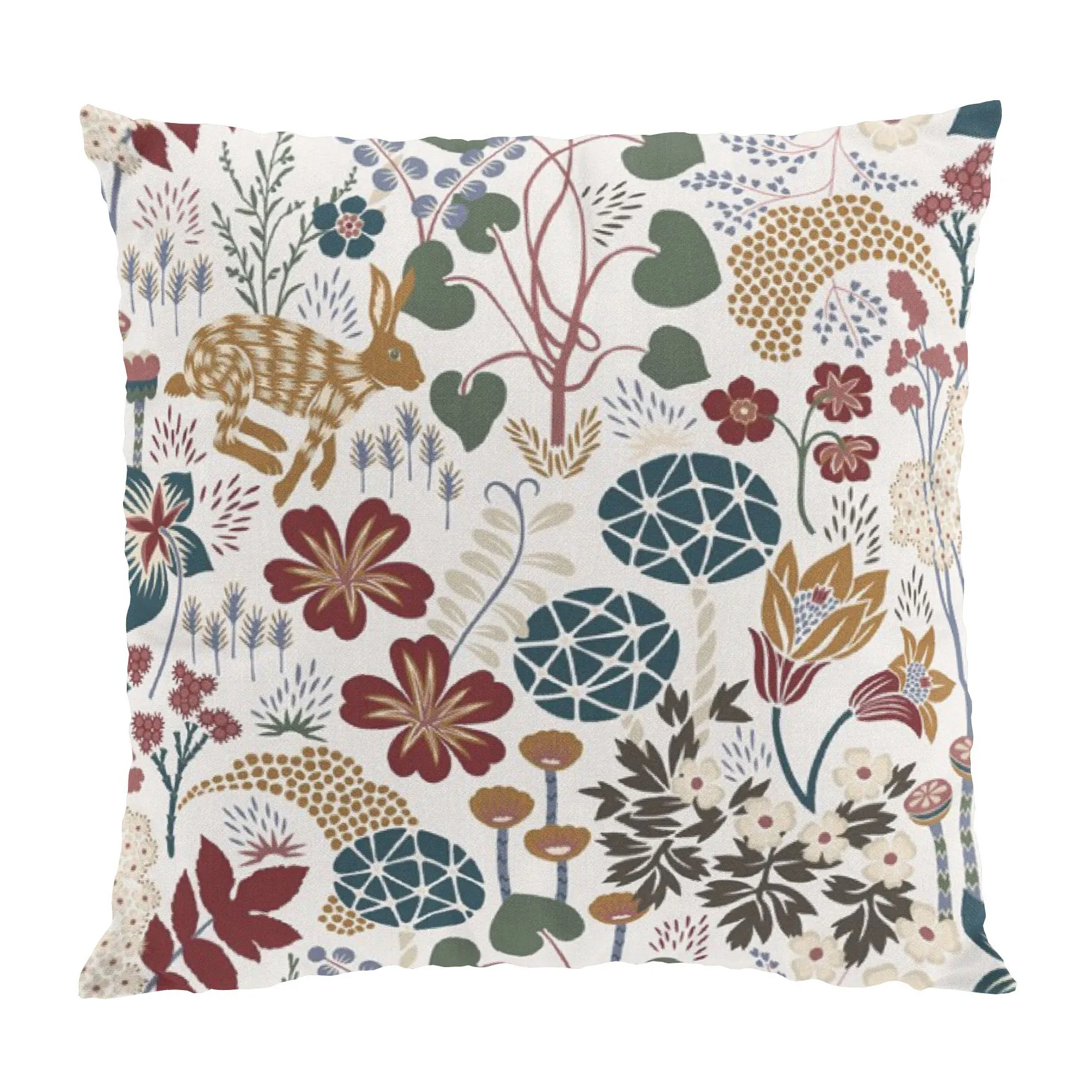 Lyckeflykt kuddfodral 47x47 cm, Rost-brun Arvidssons Textil