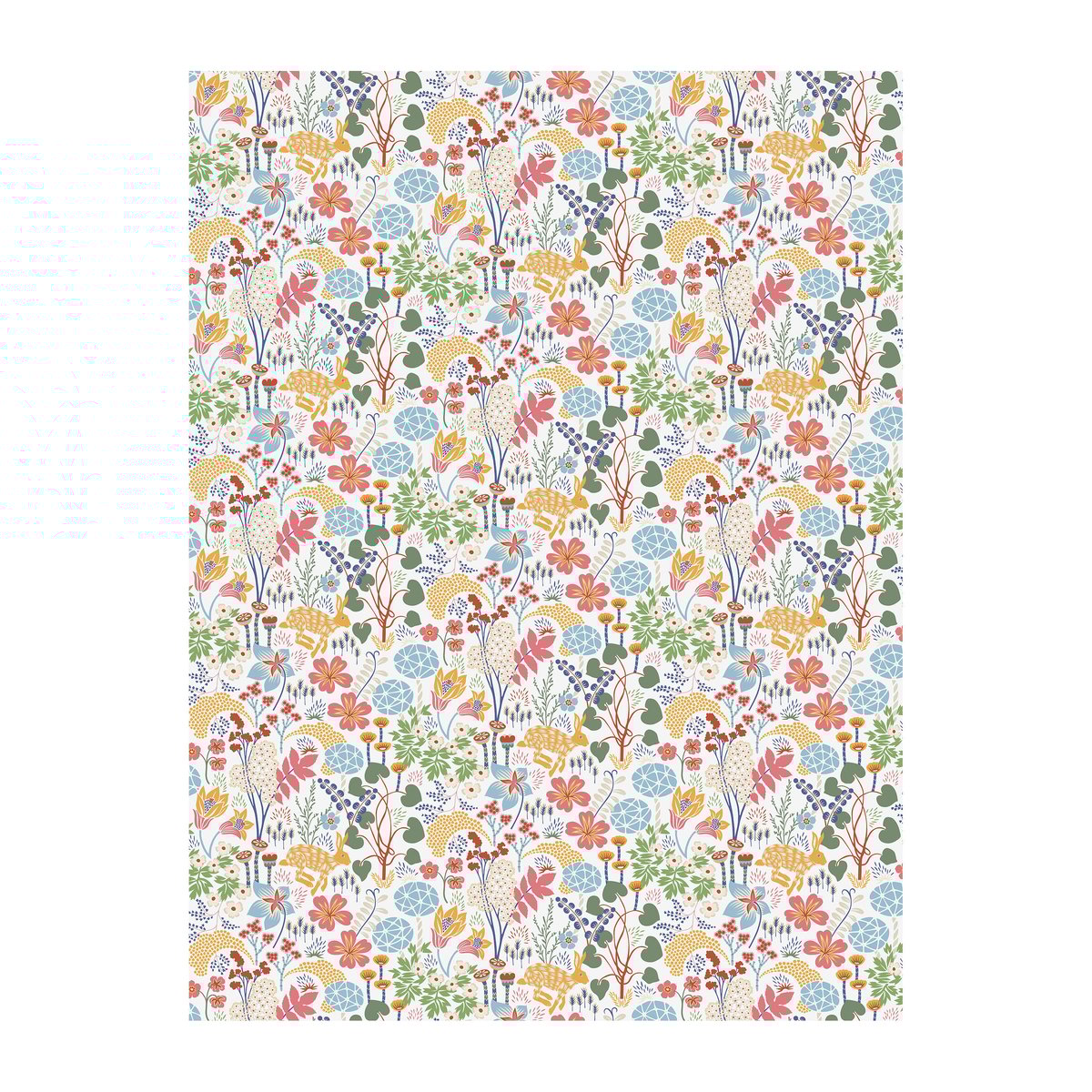 Arvidssons Textil Lyckeflykt tyg Multi | Skandinavisk Design | Tyger & Metervaror | Multi