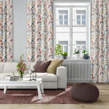 Lyckeflykt tyg - Rost-brun - Arvidssons Textil