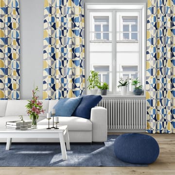 Mosaik tyg - Blå - Arvidssons Textil