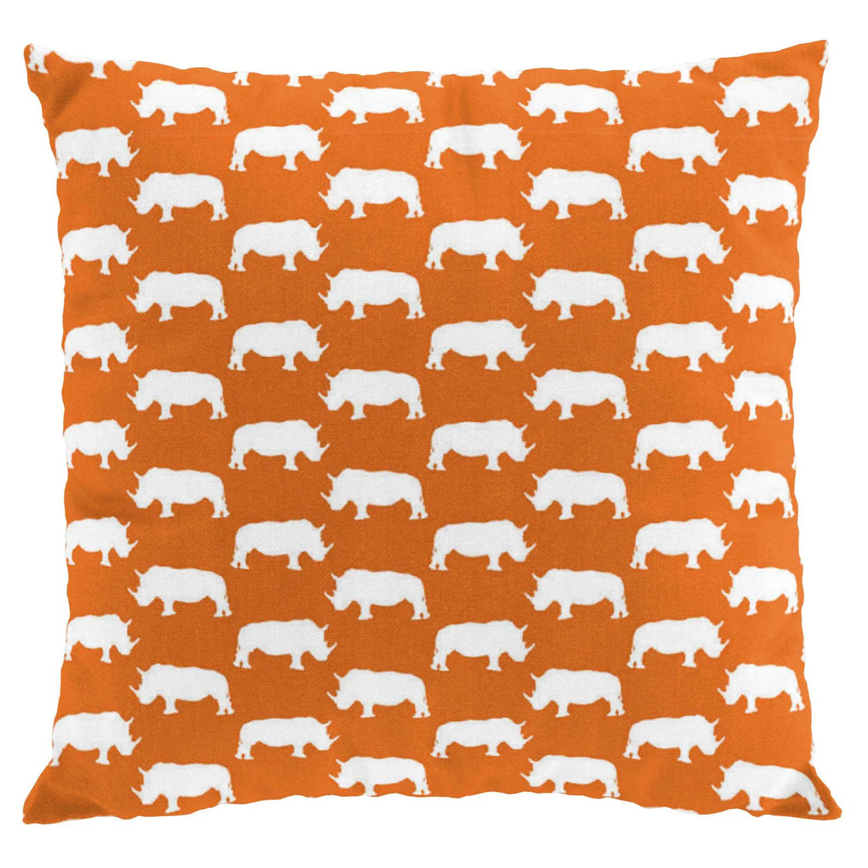 Noshörning kuddfodral, orange Arvidssons Textil