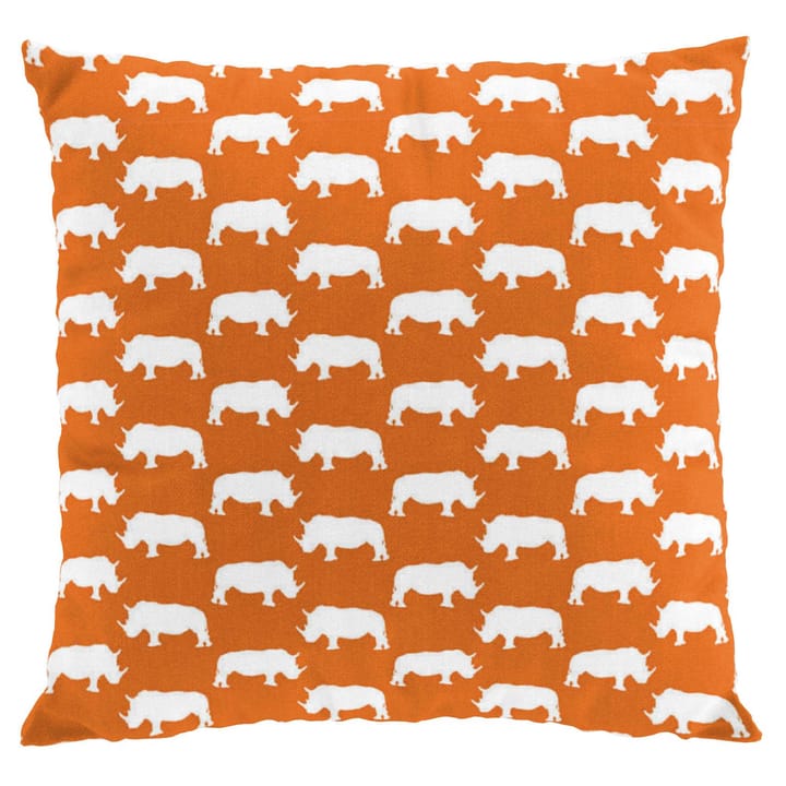 Noshörning kuddfodral - orange - Arvidssons Textil