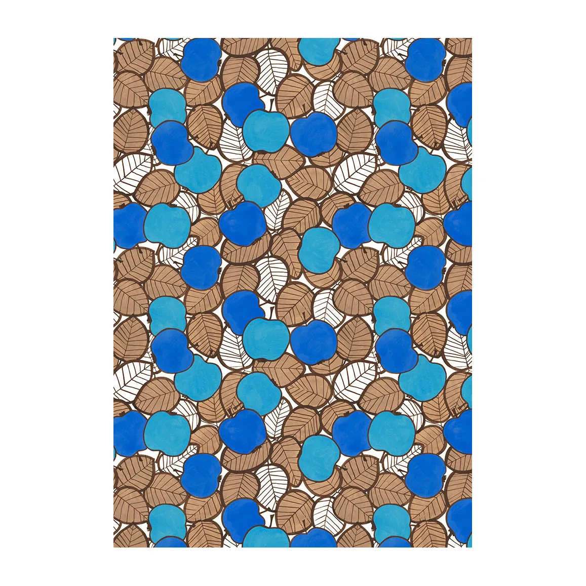 Päppel tyg, Grön-blå Arvidssons Textil