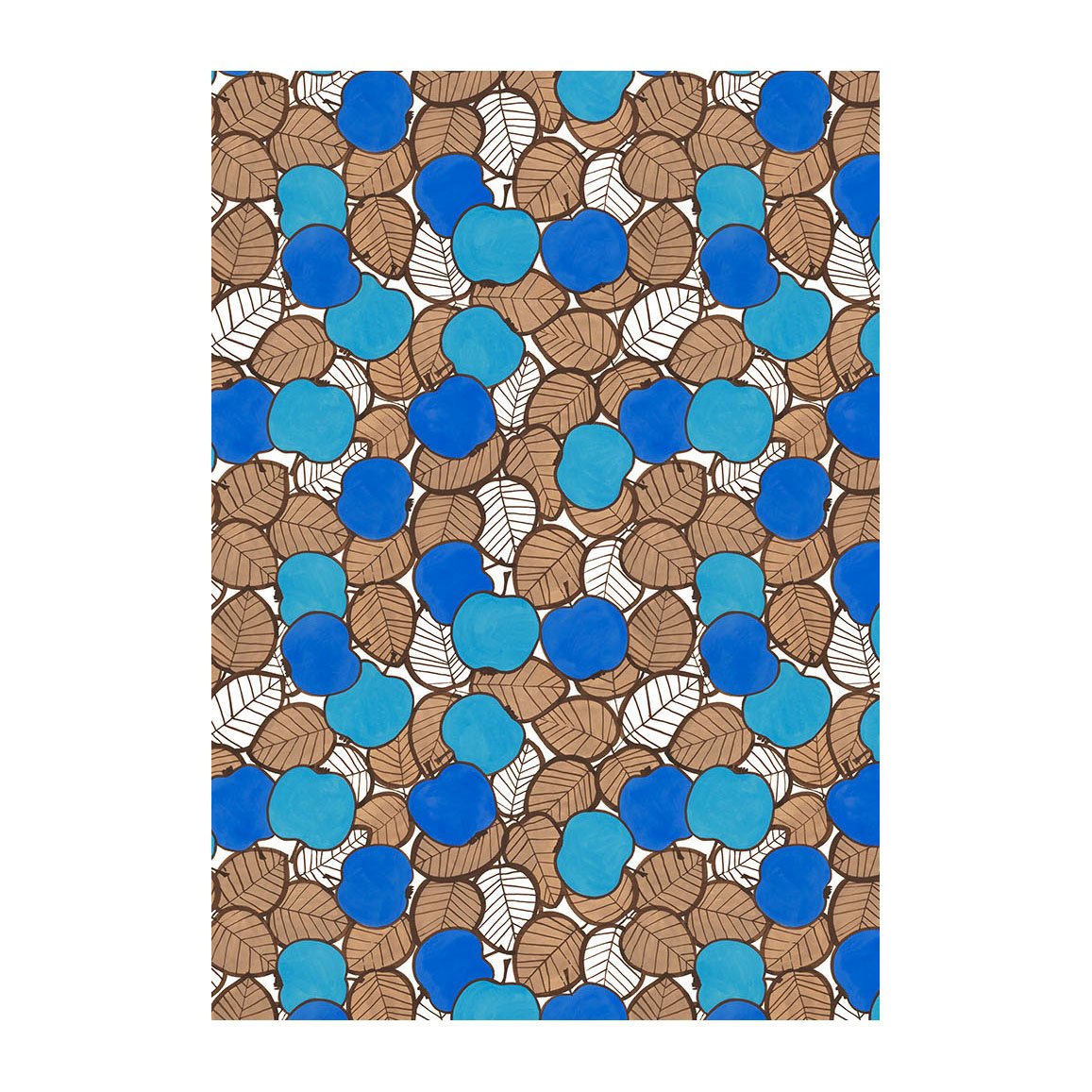 Arvidssons Textil Päppel tyg Grön-blå | Skandinavisk Design | Tyger & Metervaror | Grön