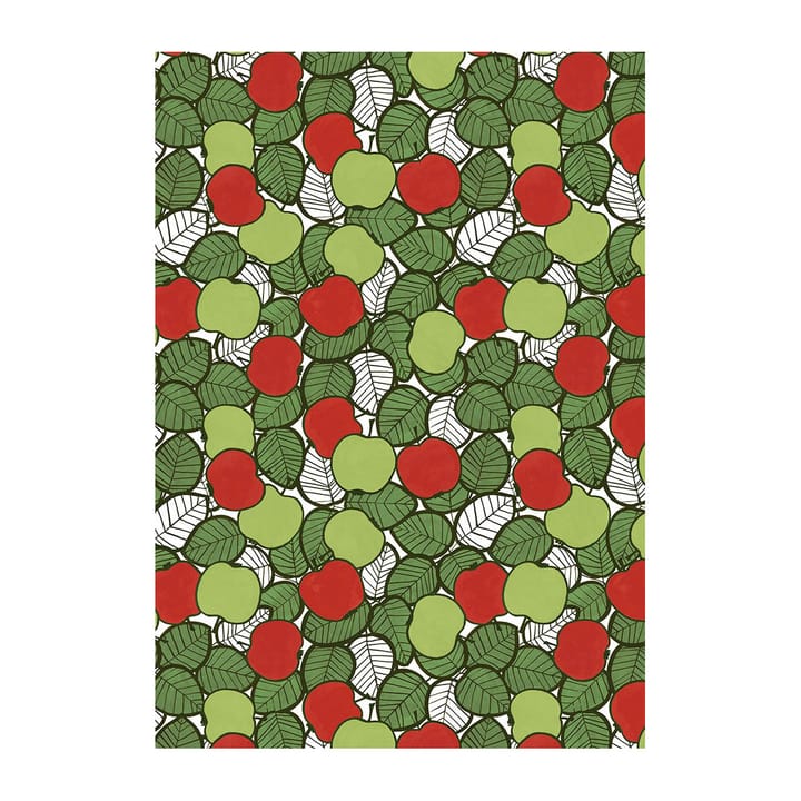 Päppel tyg - Grön-röd - Arvidssons Textil