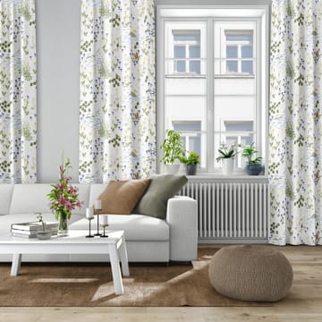 Rönnerdahl tyg - Offwhite-grön - Arvidssons Textil