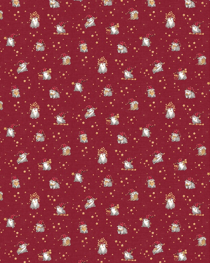 Stjärnglans tyg - Röd - Arvidssons Textil