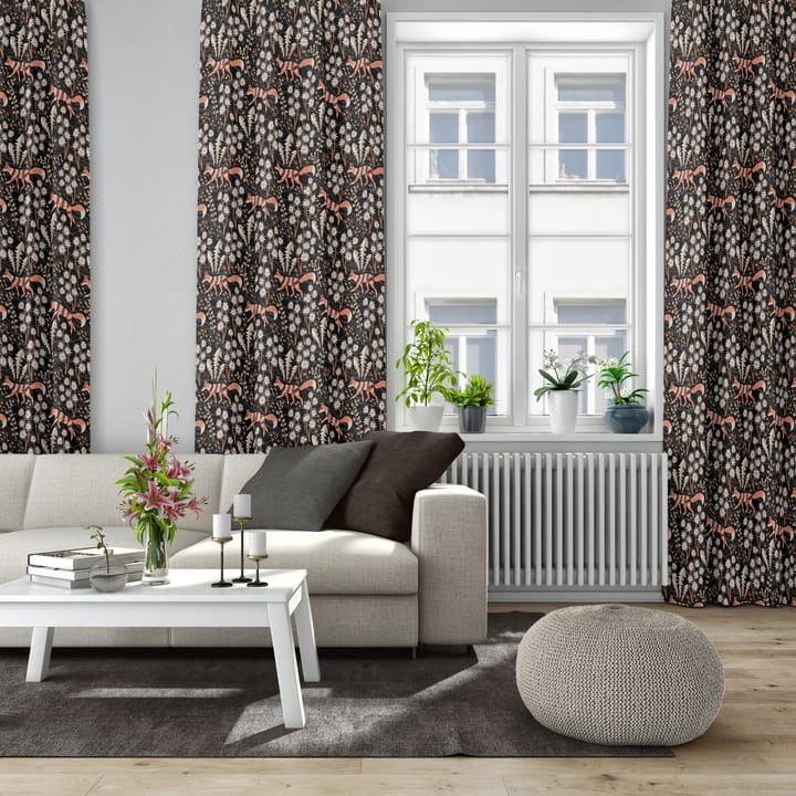 Stjärnspeja tyg, Svart-rost Arvidssons Textil