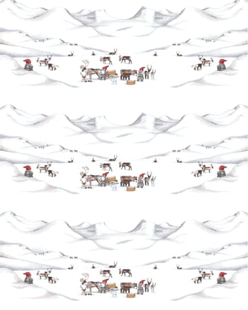 Tomteland tyg - Offwhite-grå - Arvidssons Textil