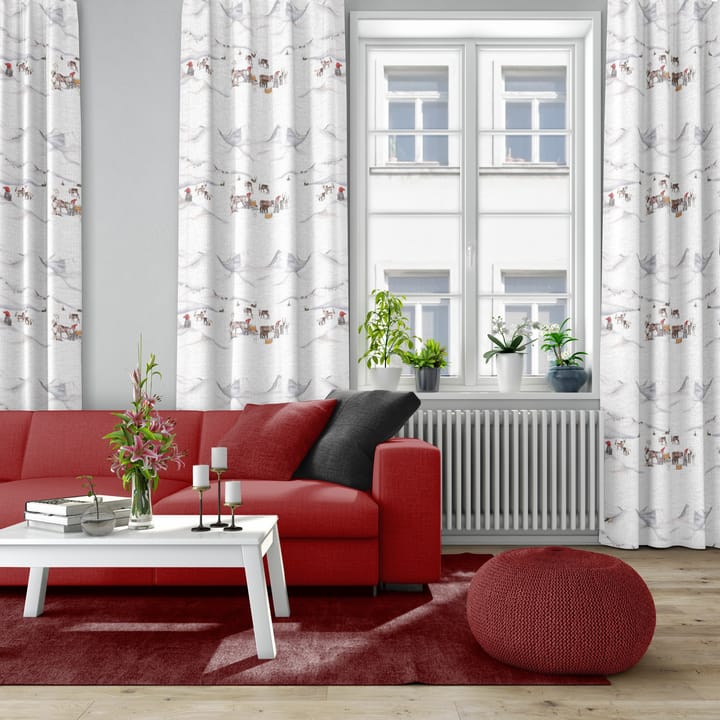 Tomteland tyg, Offwhite-grå Arvidssons Textil