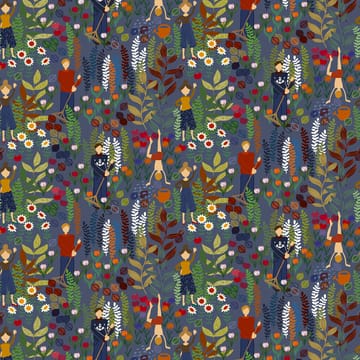 Trädgård tyg - Blå - Arvidssons Textil