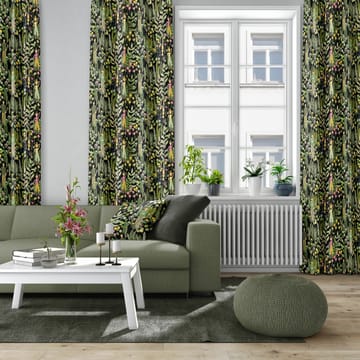 Trädgård tyg - Svart-grön - Arvidssons Textil