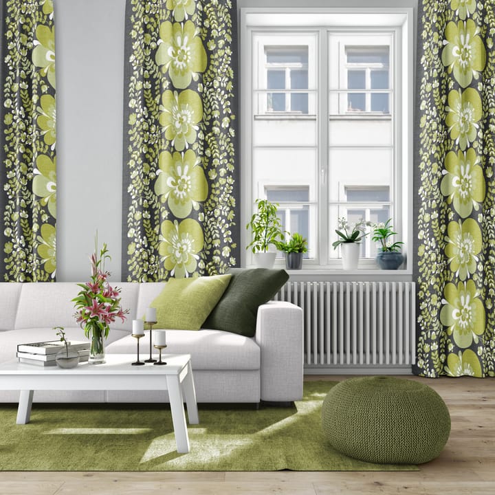 Viveka tyg - Grön-grå - Arvidssons Textil