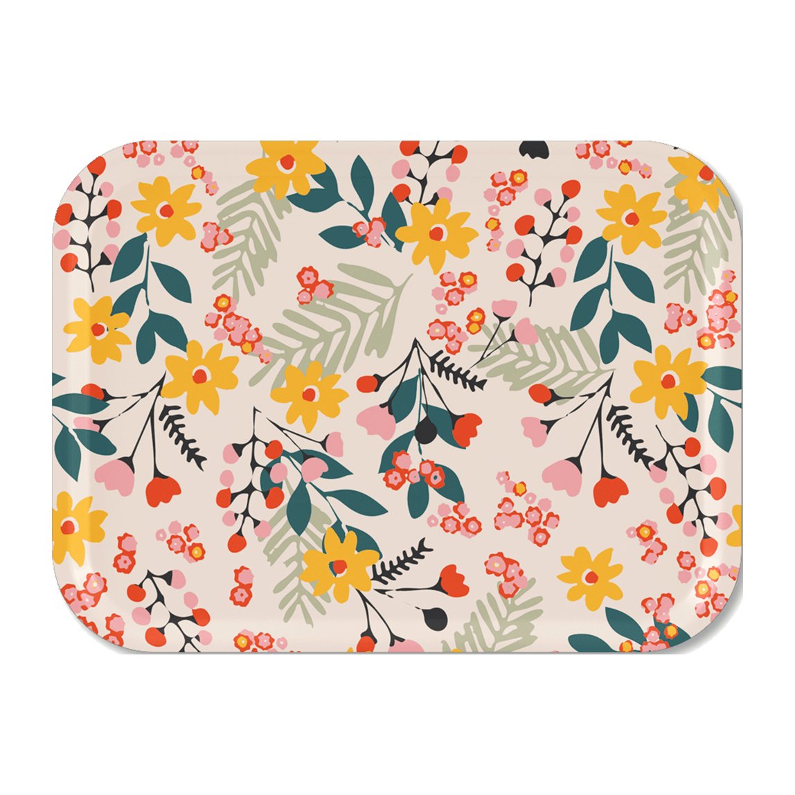 Åry Home Flower bricka 20x27 cm Pink | Skandinavisk Design | Brickor | Multi