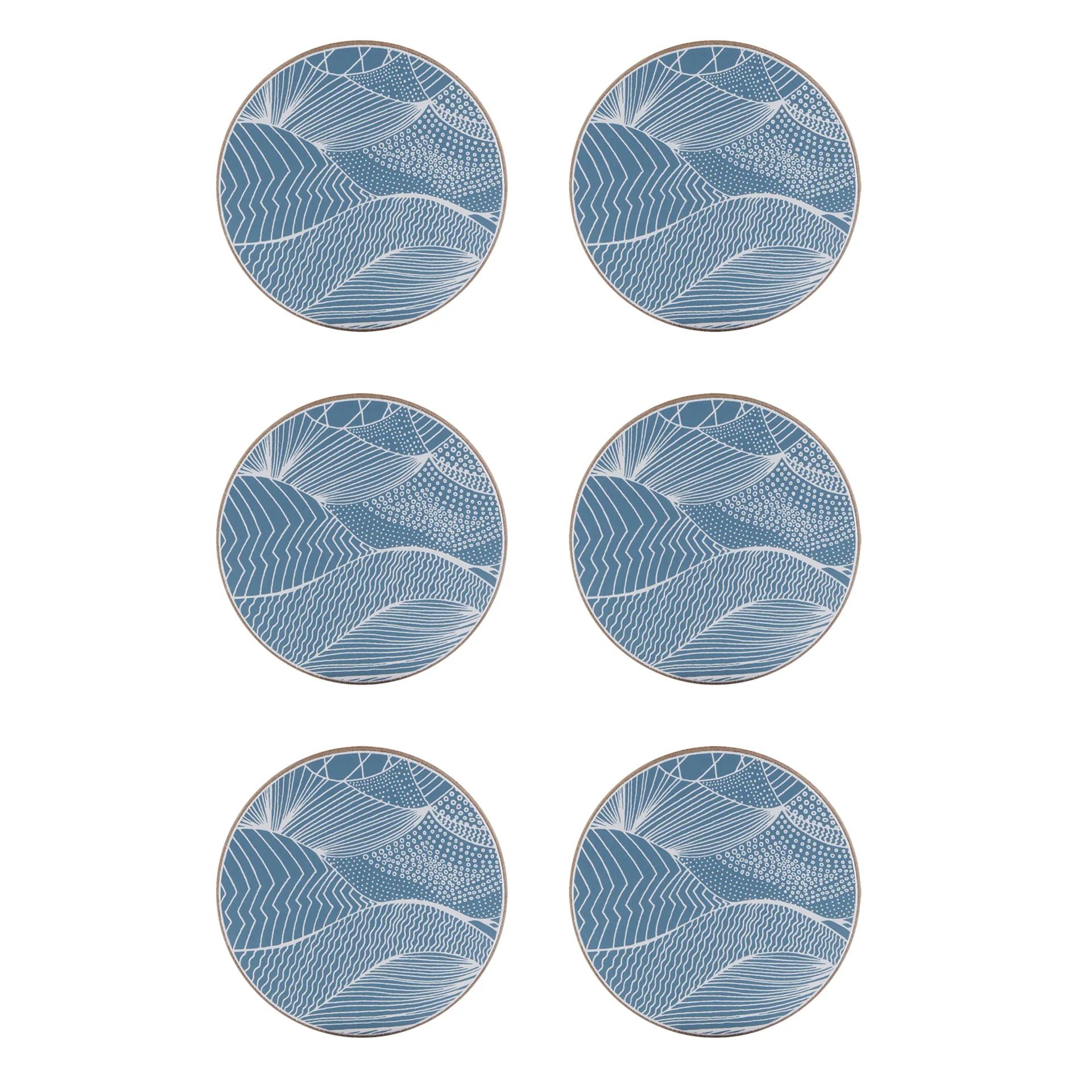 Japanese Landscape glasunderlägg 6-pack, Ocean Åry Home