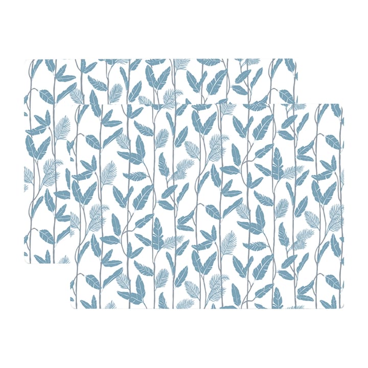 Mougli Blue bordstablett 30x40 cm 2-pack - Blue-white - Åry Home