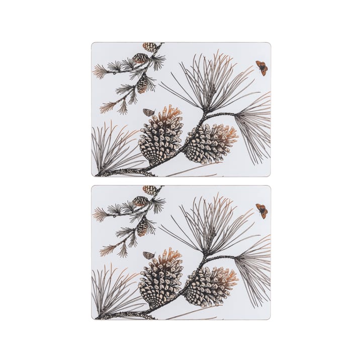 Pine Cone bordstablett 2-pack - Cotton white - Åry Home