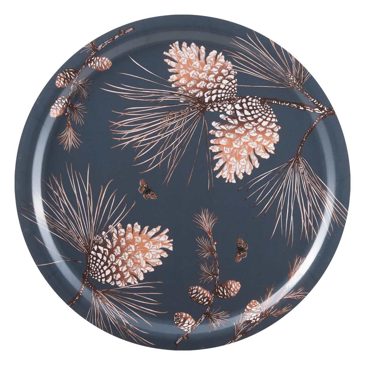 Åry Home Pine Cone bricka 49 cm Thunder | Skandinavisk Design | Brickor | Blå
