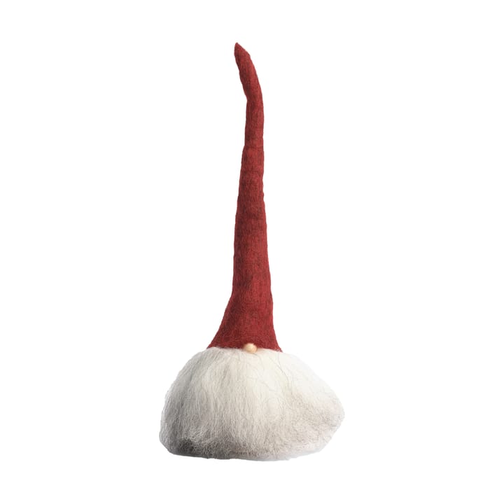 Skäggtomte, röd/grå, liten Åsas tomtebod