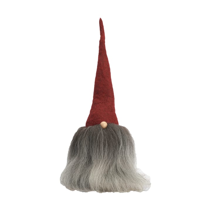 Skäggtomte, röd/grå, stor Åsas tomtebod