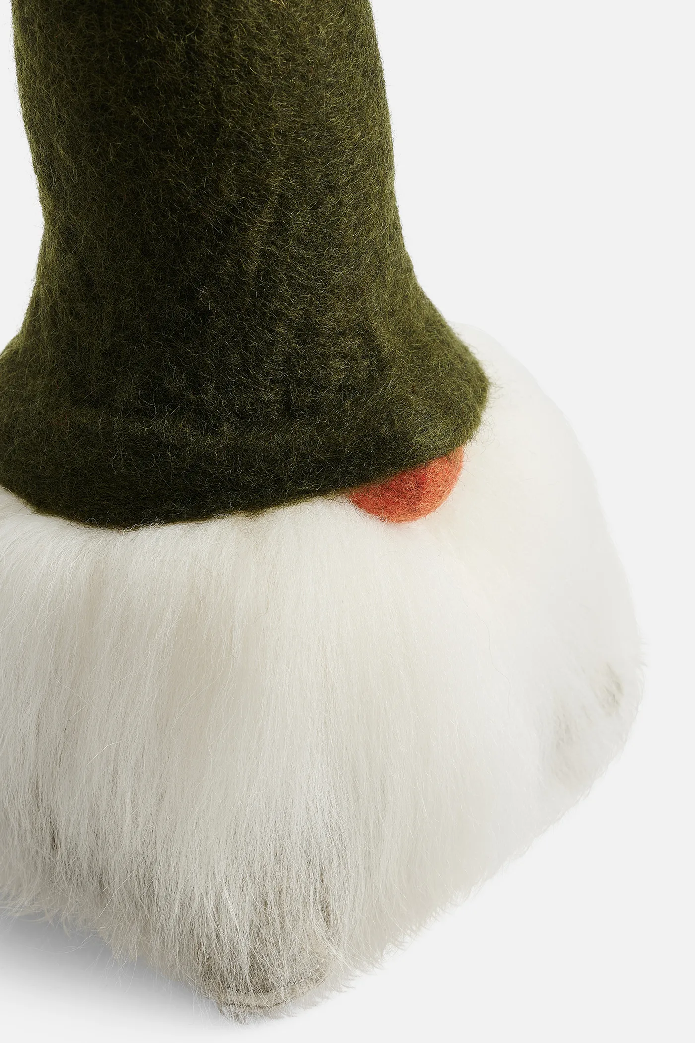 Verner tomte, grön/vit Åsas tomtebod