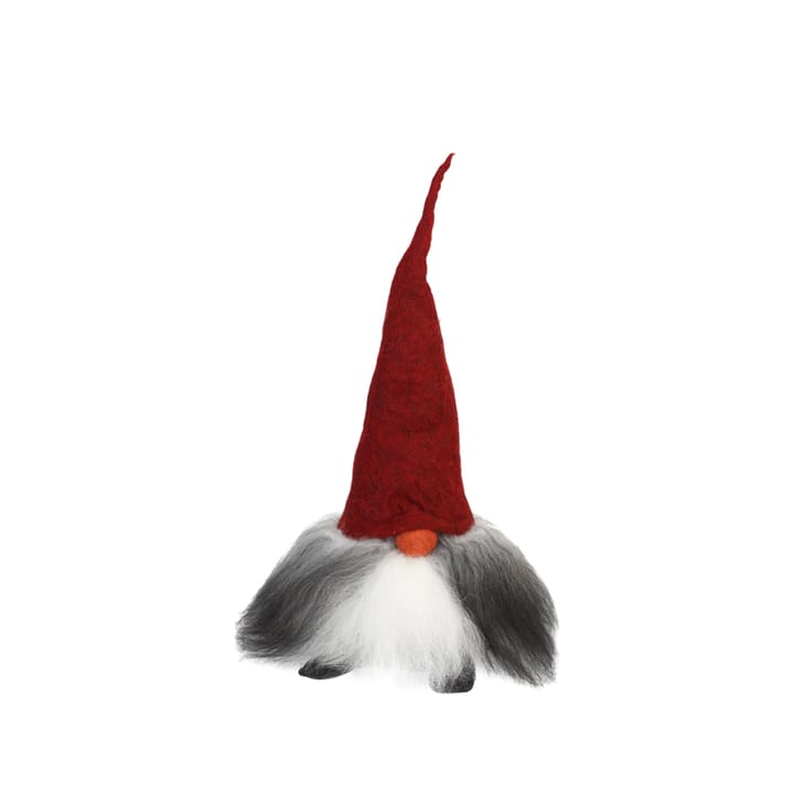 Verner tomte - röd/grå - Åsas tomtebod