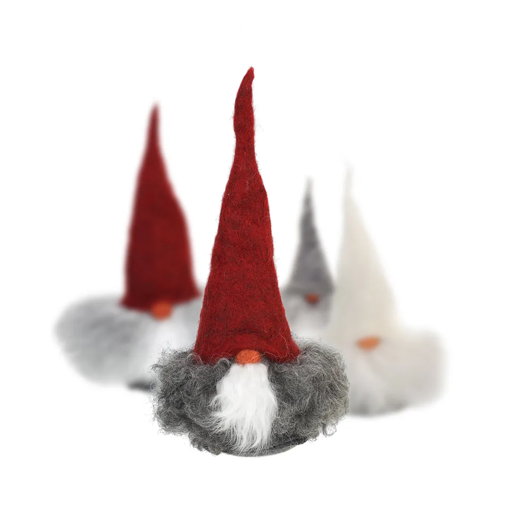 Viktor tomte, röd/grå Åsas tomtebod