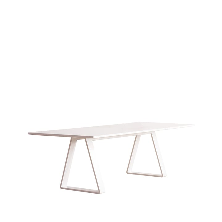 Bermuda matbord - white laminate, stålstativ, 280x90cm - Asplund