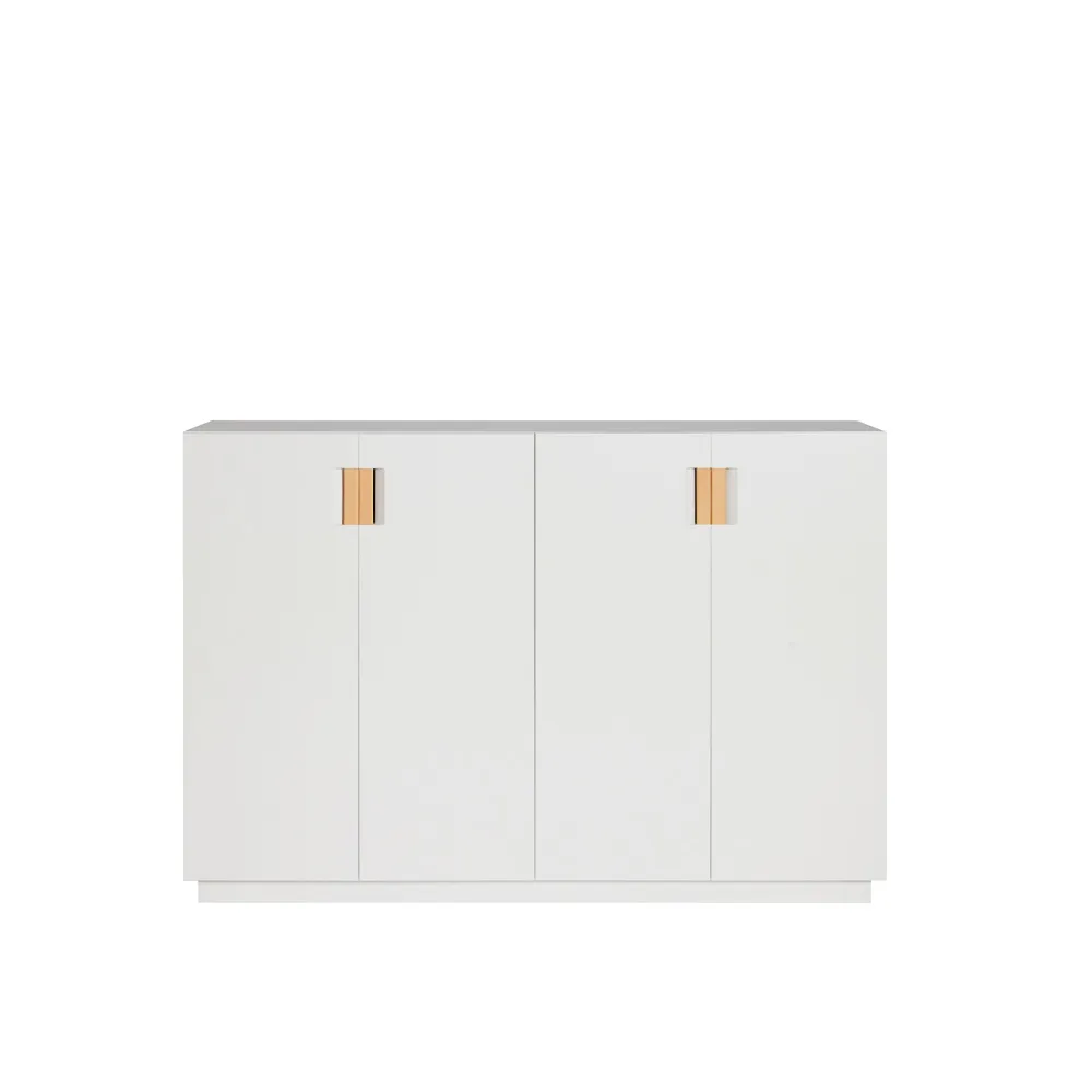 Asplund Frame 160 High skåp white, vikdörrar, 42 cm, natural