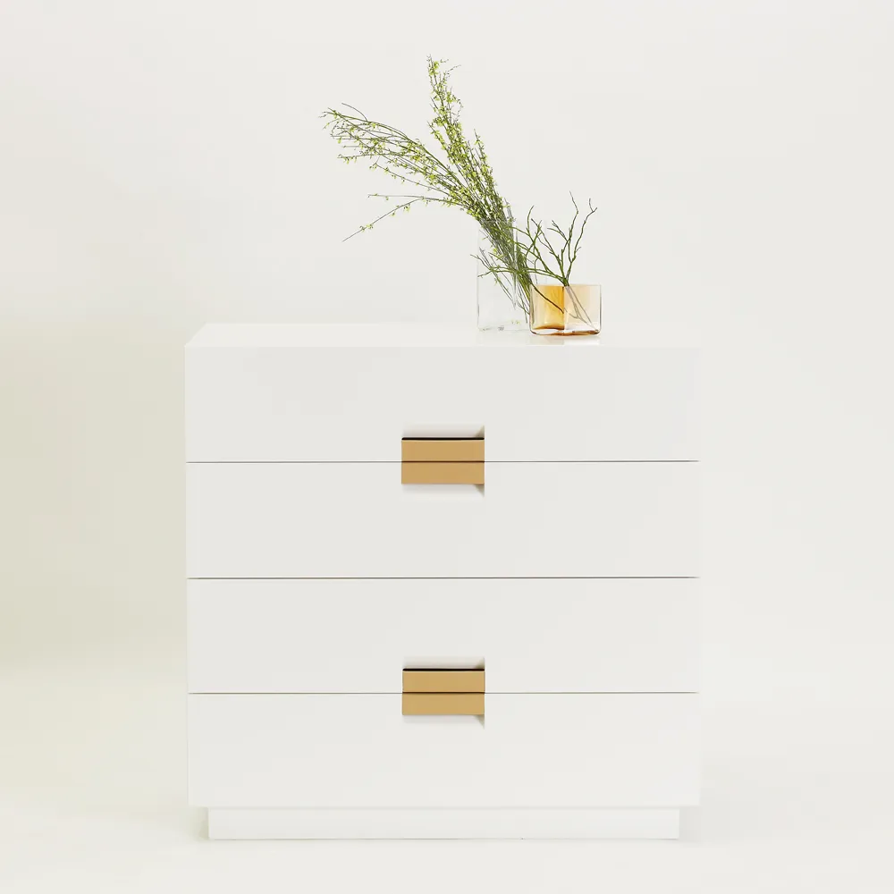 Frame medium byrå, dark sand, läder cognac Asplund