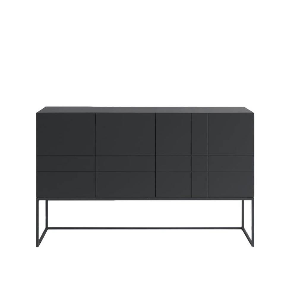 Asplund Kilt Light 137 sideboard char grey, 3 dörrar