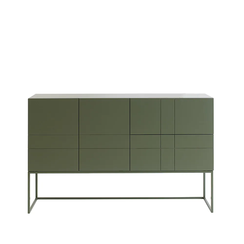 Kilt Light 137 sideboard, green khaki, 3 dörrar Asplund