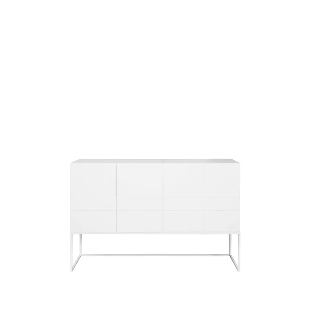 Kilt Light 137 sideboard, white, 3 dörrar Asplund